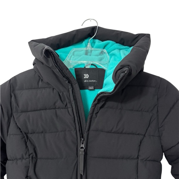 All in Motion Black Jacket with Teal Interior Girls Size 7/8, NWT - Picture 2 of 4
